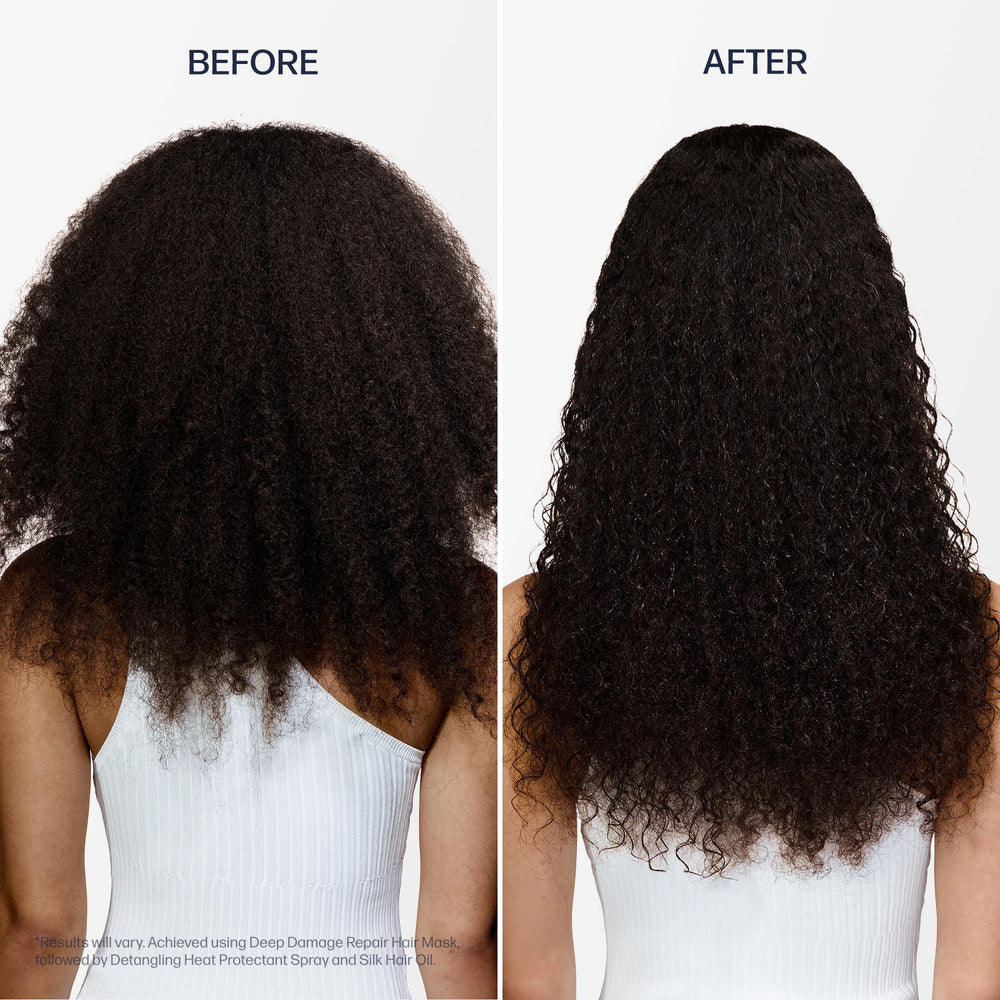 UNOVE Silk Oil Essence applied before heat styling for protection