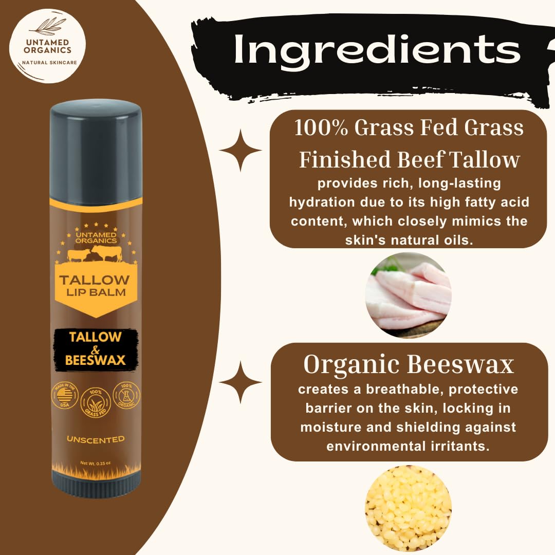 Textura cremosa del bálsamo Untamed Organics, para labios secos.
