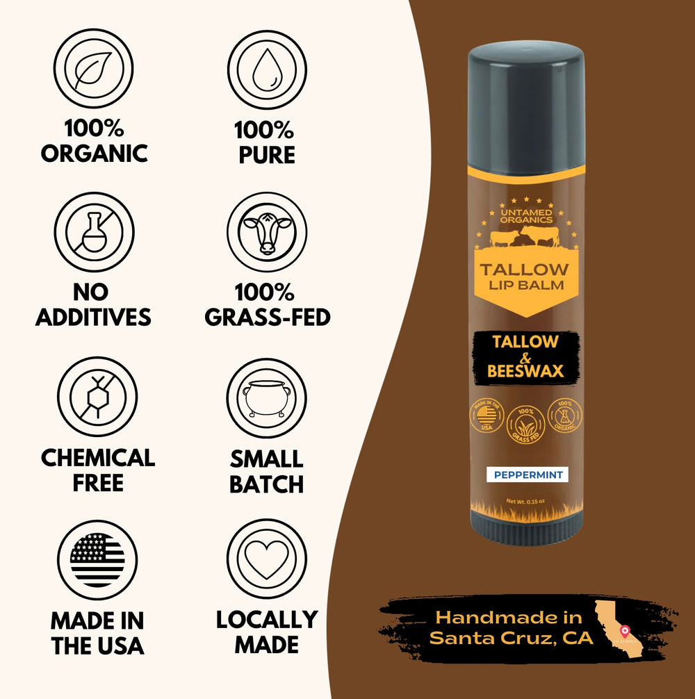 Ingredientes naturales: grasa de res y cera de abejas de calidad