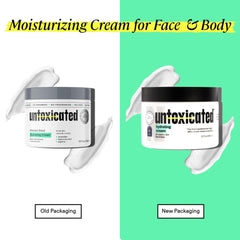 Untoxicated Moisturizing Cream swatch on forearm showing barrier support