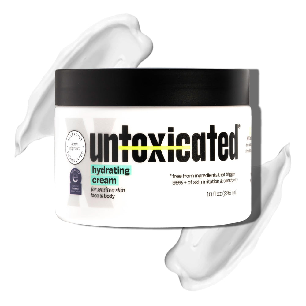 Untoxicated Moisturizing Cream velvety texture close-up for rich hydration