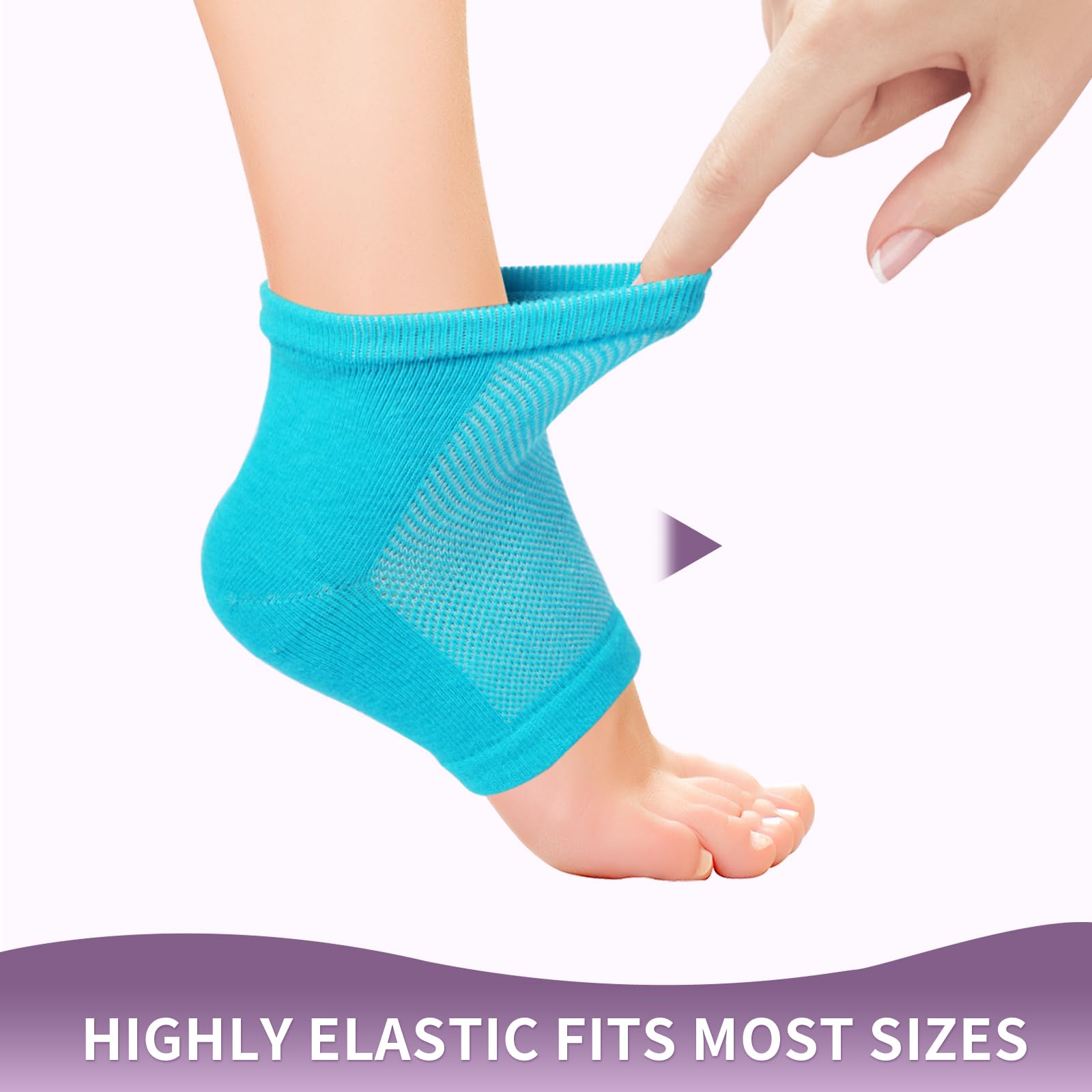Untrytb calcetines silicona para uso nocturno, experiencia suave