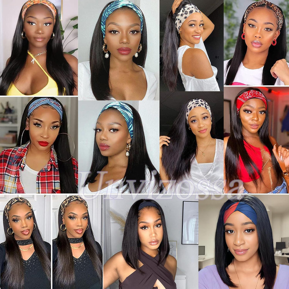 Versatile straight style suitable for ponytails with Unvizossa wig.