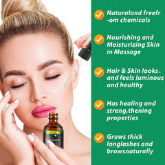Uocasi Aceite de Ricino Negro Jamaicano para cejas definidas y nutridas.