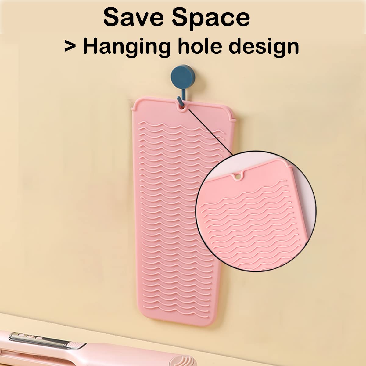 UORNERI wrap-around storage keeps hot tools safely stored after use.