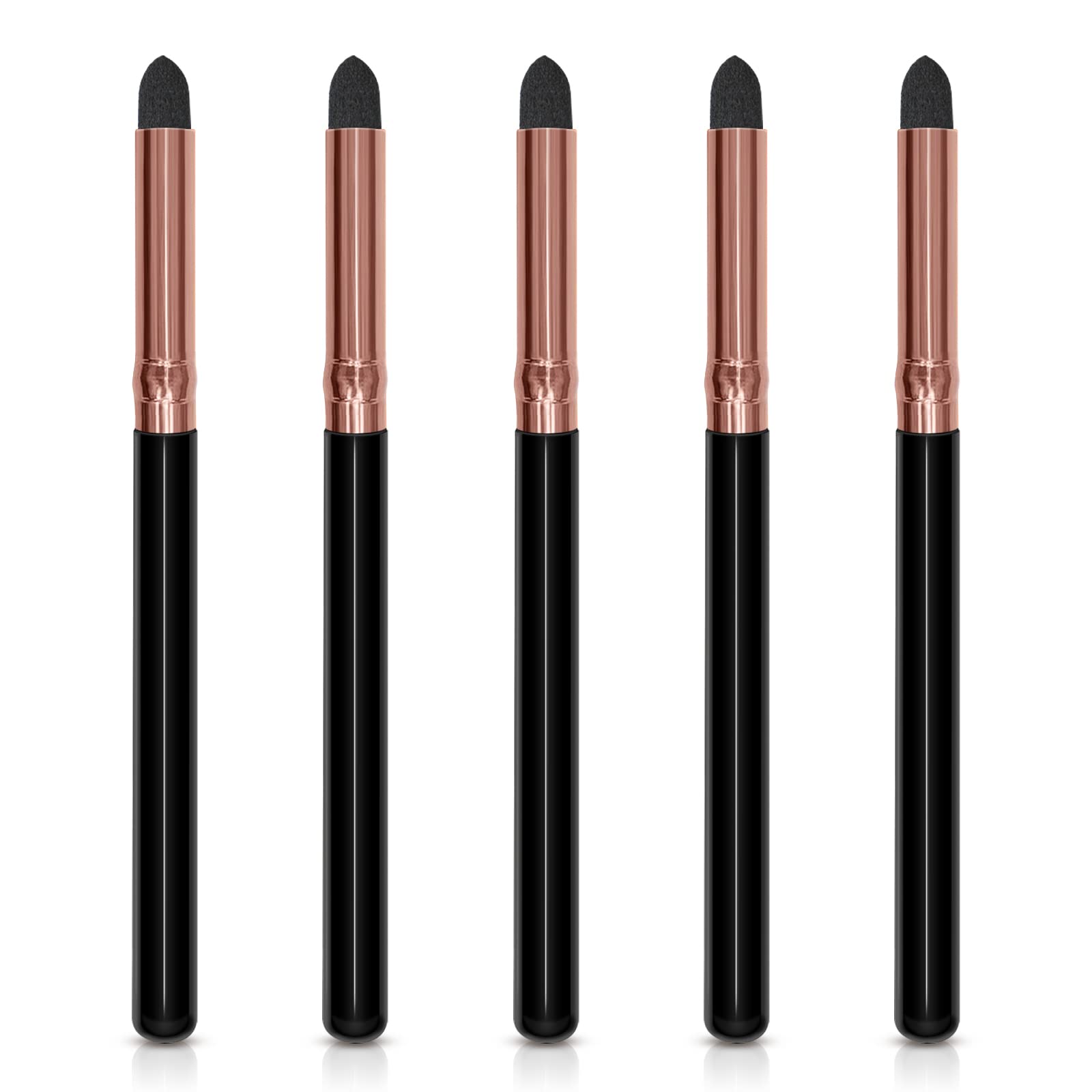 UorPoto Eyeliner Smudge Brush Set, 5 pieces for precise eyeliner and smooth blends.