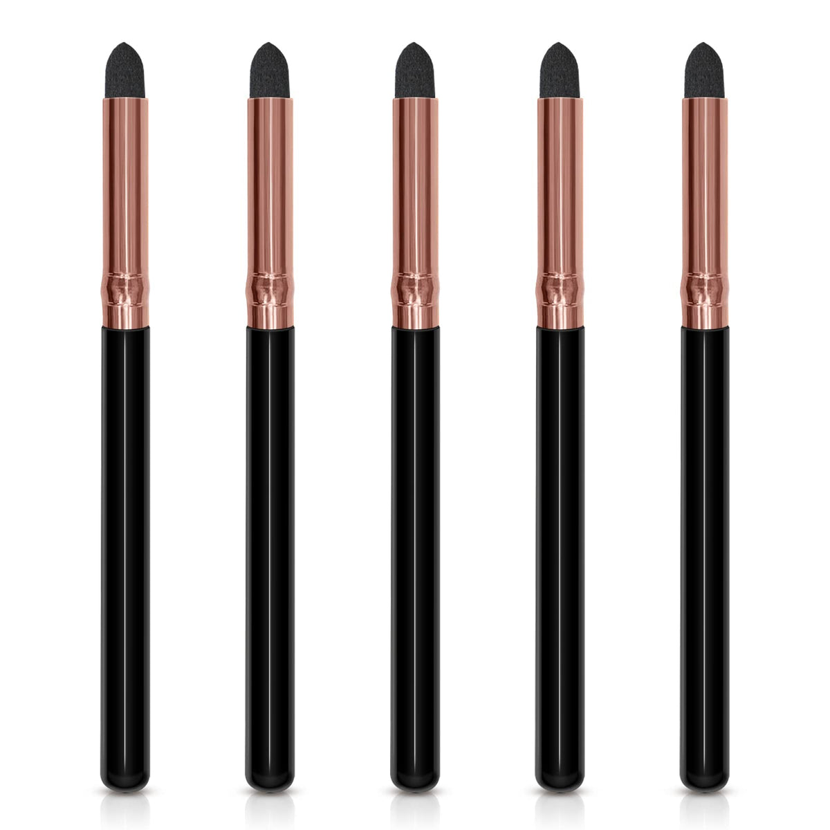 UorPoto Eyeliner Smudge Brush Set, 5 pieces for precise eyeliner and smooth blends.