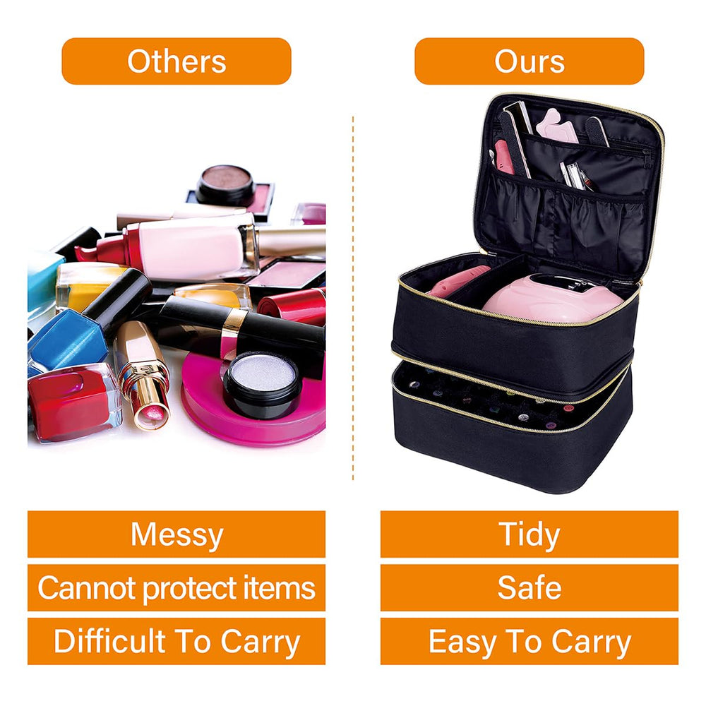 UOZL nail polish organizer dimensions 24 x 20 x 18 cm for space planning