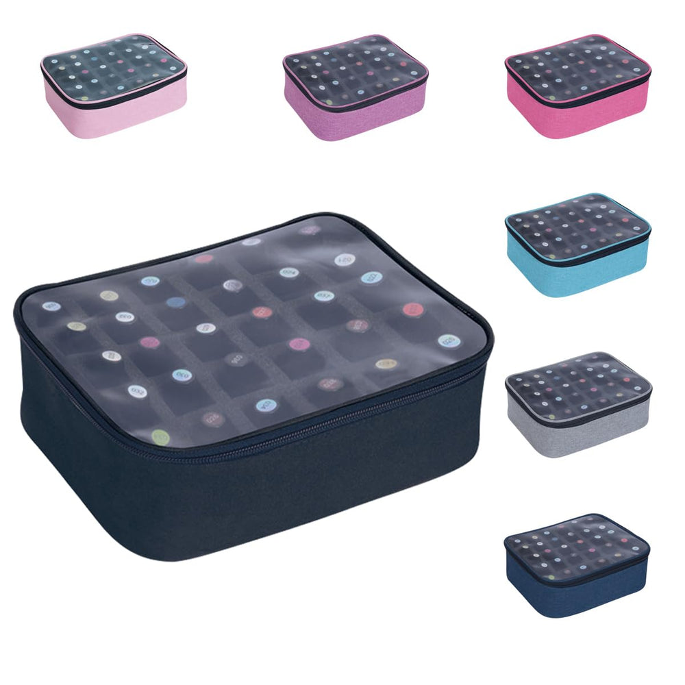 Organizador UOZL para esmaltes, vista frontal, acceso rápido a 30 botellas