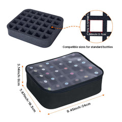 Organizador UOZL, tapa transparente, localización rápida de esmaltes