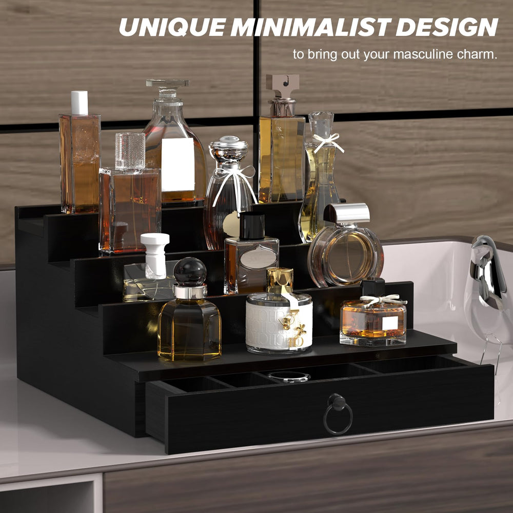upcessory perfume organizer with magnetic lid and soft lining