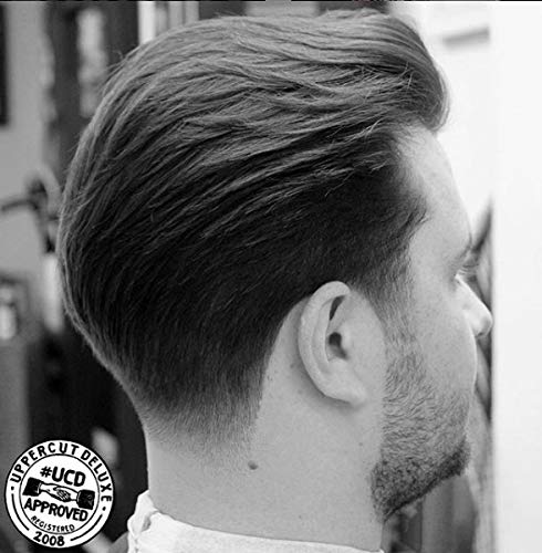 Uppercut Deluxe Quiff Roller travel-friendly-case keeps brush ready.