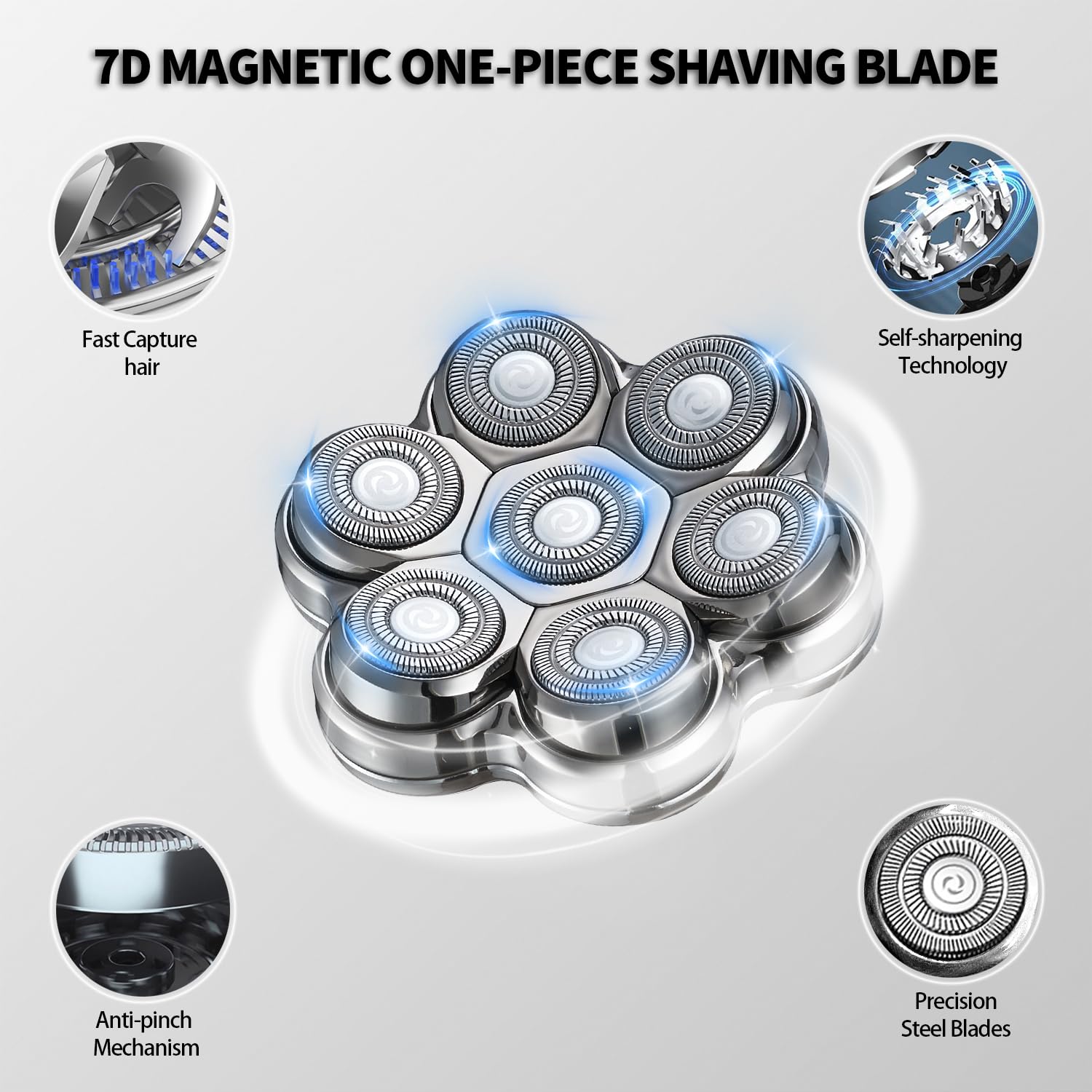UPTARD bald-use friendly ergonomic design reduces hand fatigue during grooming