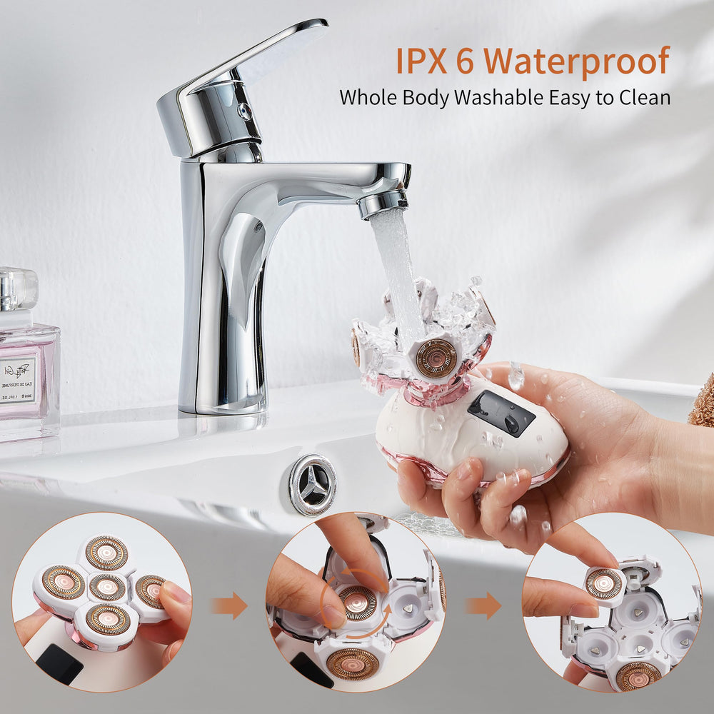 UPTARD detachable accessories enable a 3-in-1 shaving routine.