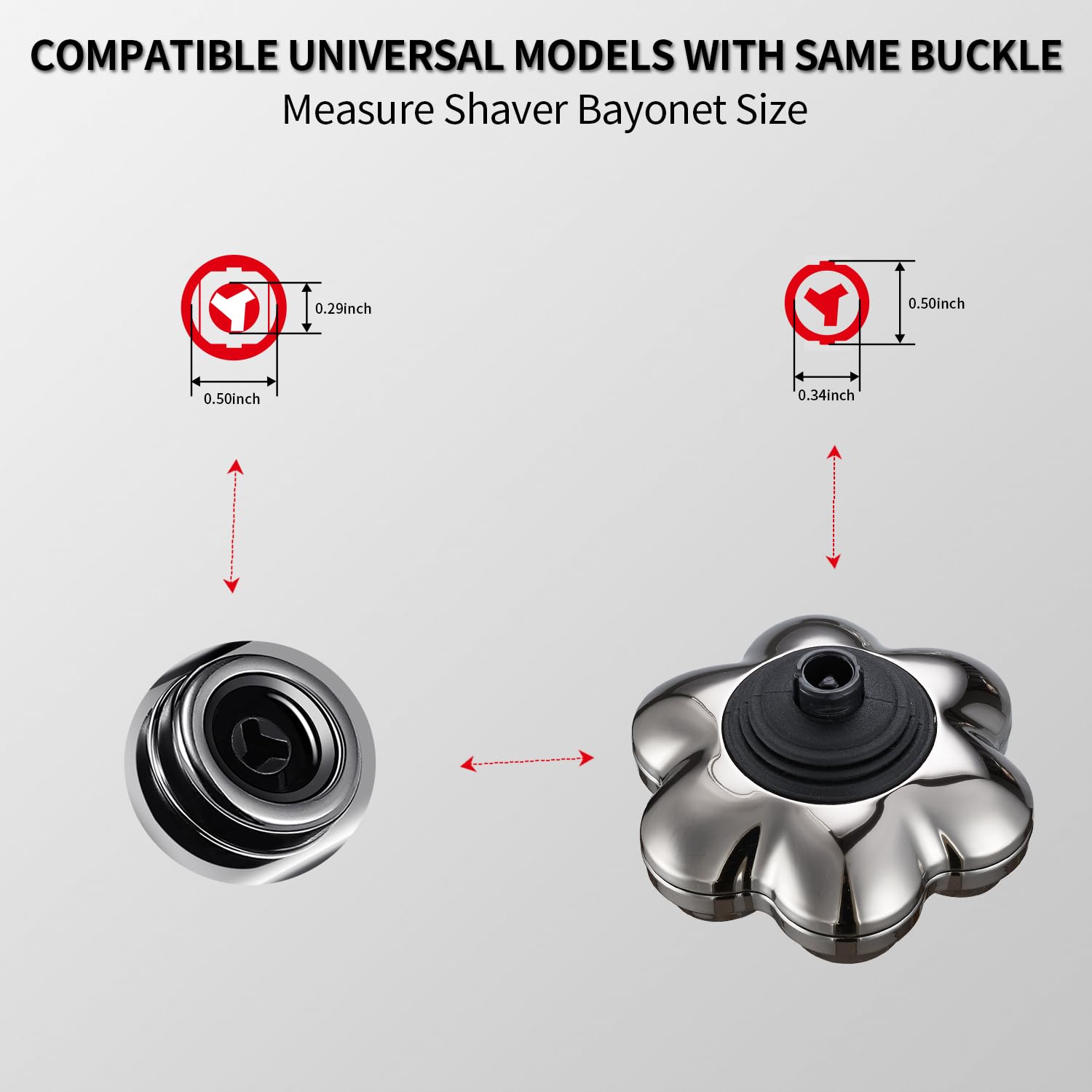 UPTARD easy-clean removable heads for quick hygiene after grooming