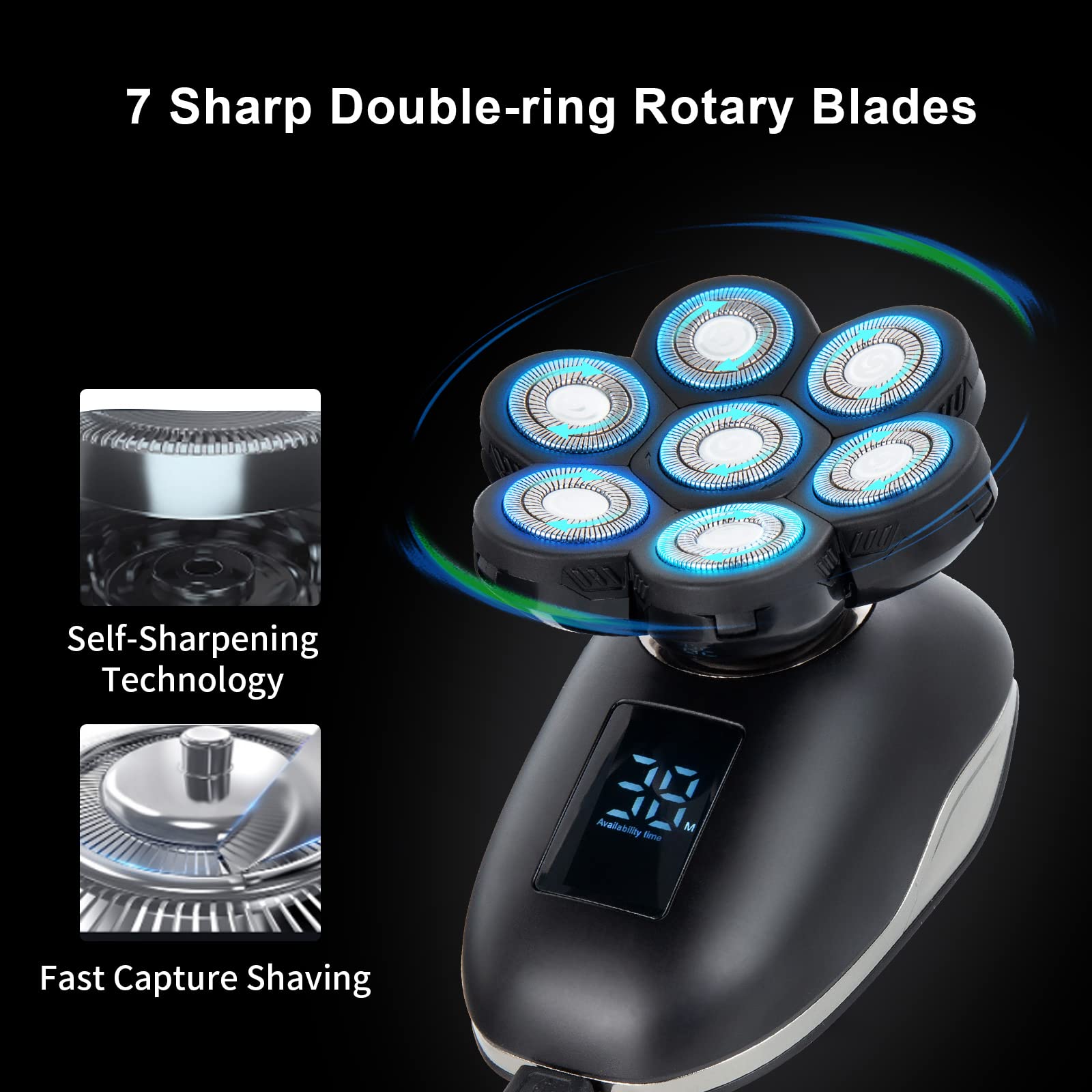 UPTARD easy-install replacement head for quick grooming upgrades.
