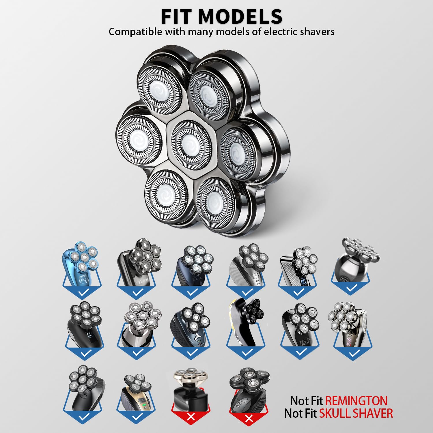 UPTARD waterproof rotary blades designed for damp bathroom use