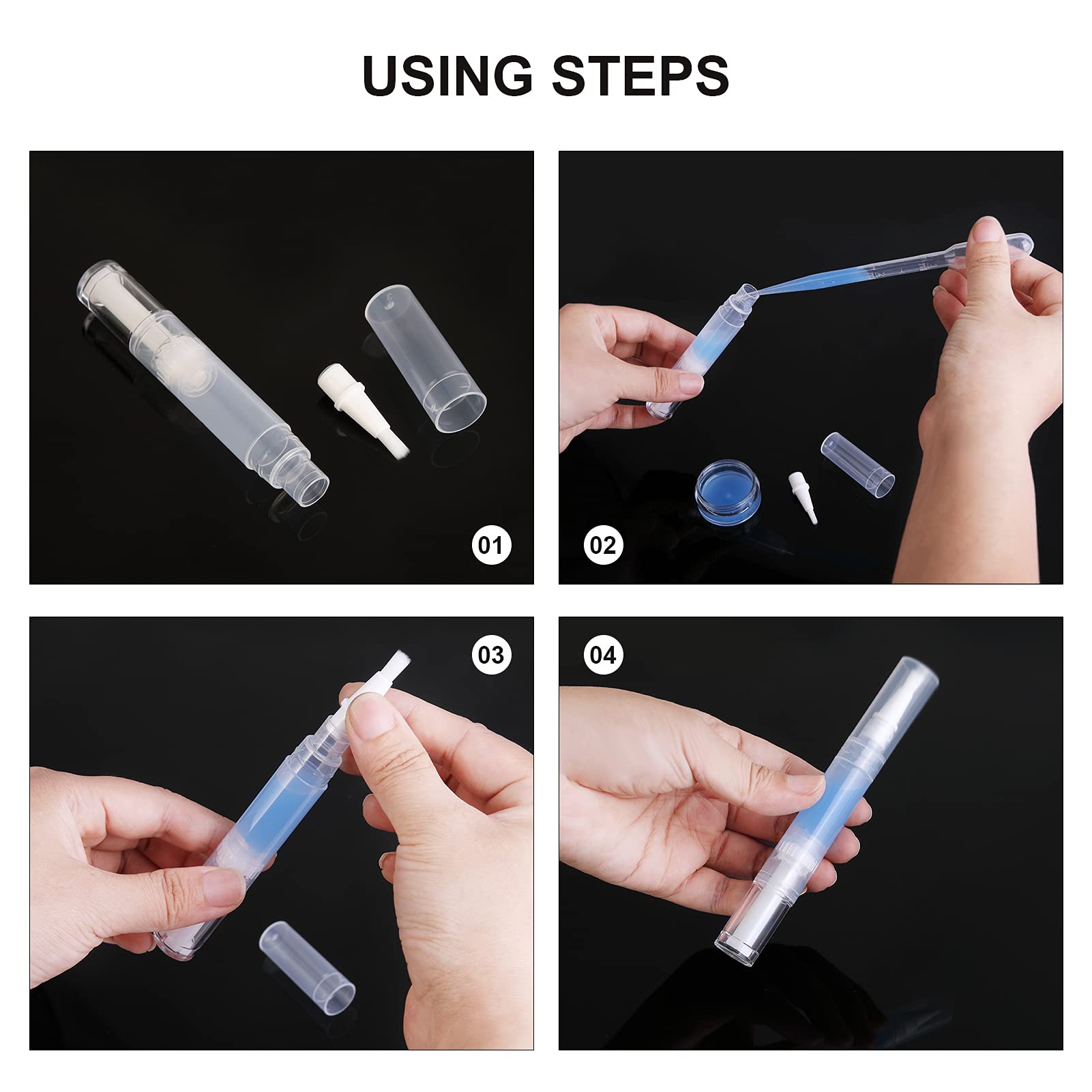 UPZIGS cosmetic lip gloss container ideal for lip products and serums.