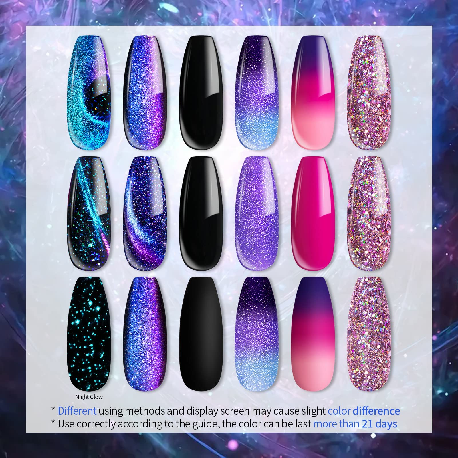 Gel cambio de color purpura UR SUGAR ante temperaturas.