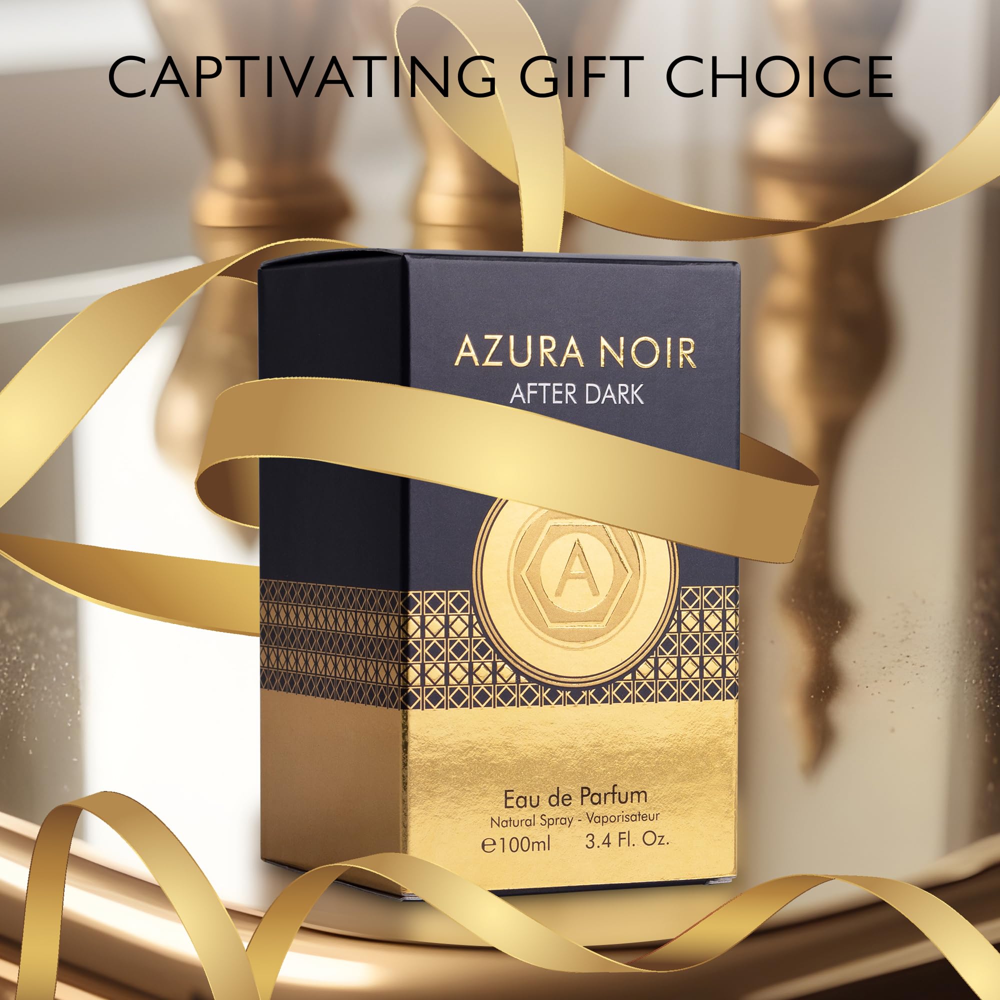 URBAN COLLECTION Azura Noir After Dark gift-pack signals a thoughtful masculine fragrance present.