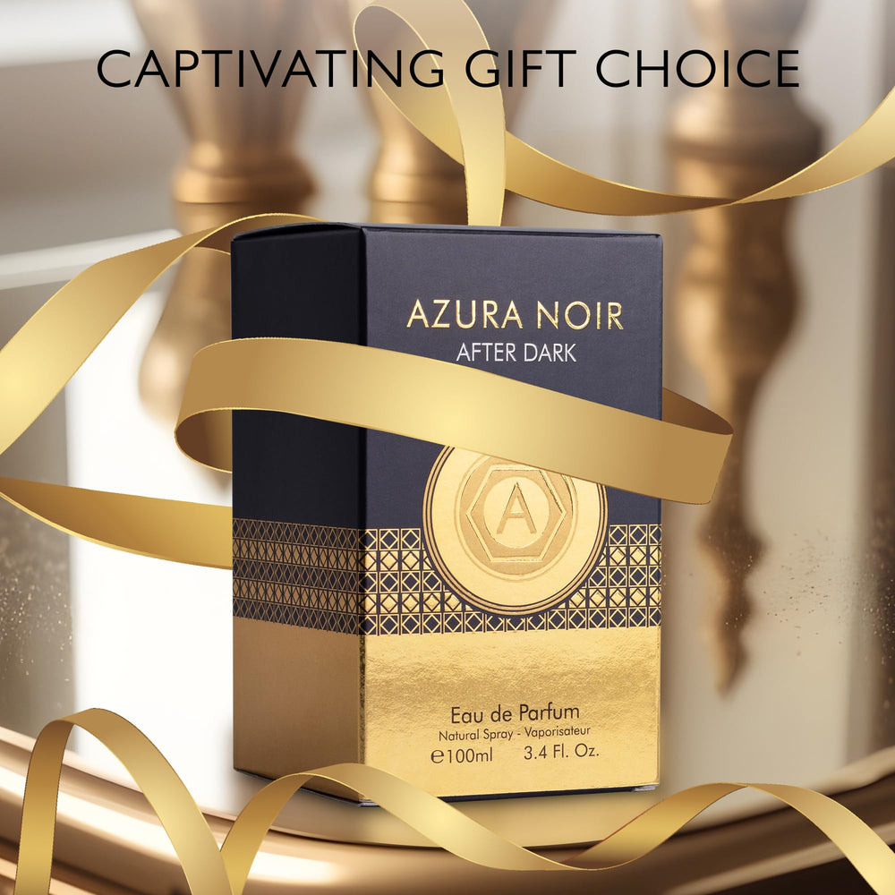 URBAN COLLECTION Azura Noir After Dark gift-pack signals a thoughtful masculine fragrance present.