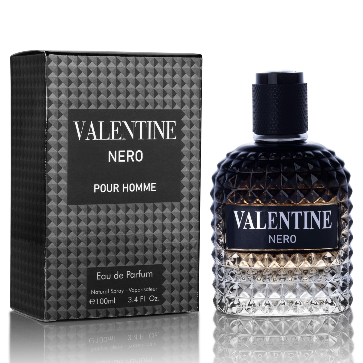 Urban Collection Valentine Nero bottle front designed for everyday use.
