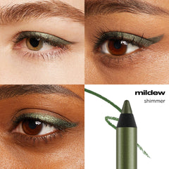 URBAN DECAY 24/7 delineador de ojos, acabado metalizado color mildew con brillo duradero.