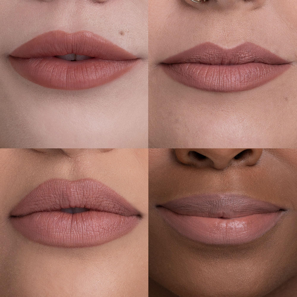 Urban Decay 24/7 Glide-On Lip Pencil Naked2 application on lips with creamy texture
