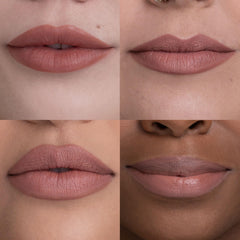 Urban Decay 24/7 Glide-On Lip Pencil Naked2 application on lips with creamy texture