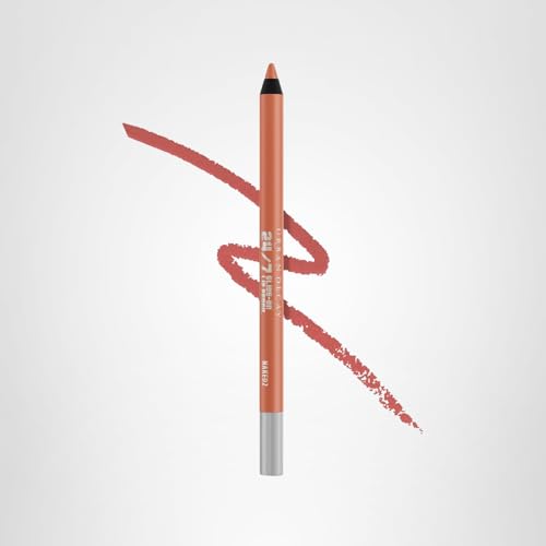Urban Decay 24/7 Glide-On Lip Pencil Naked2 waterproof swatch on hand