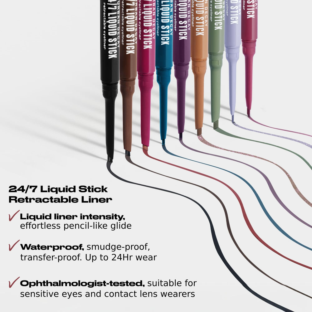 Urban Decay 24/7 Liquid Stick built-in brush for easy diffusion.