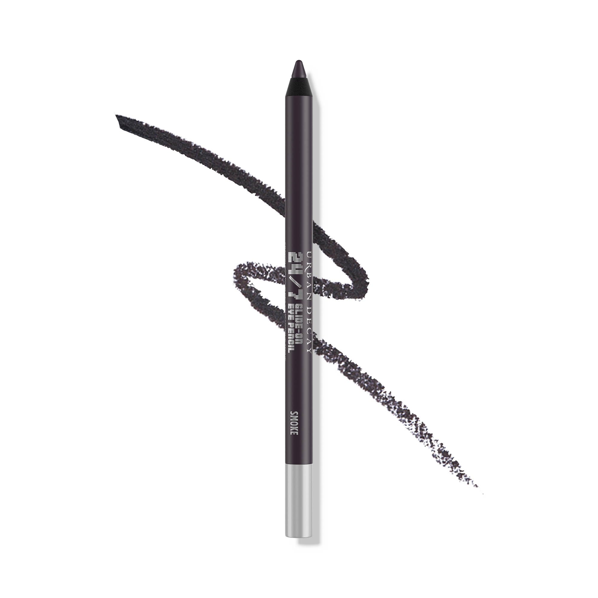 Urban Decay 24/7 Glide-On Smoke deep matte gray pencil tip applies precisely