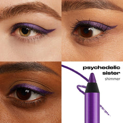 URBAN DECAY 24/7 waterproof eyeliner close-up showing smudge-proof finish