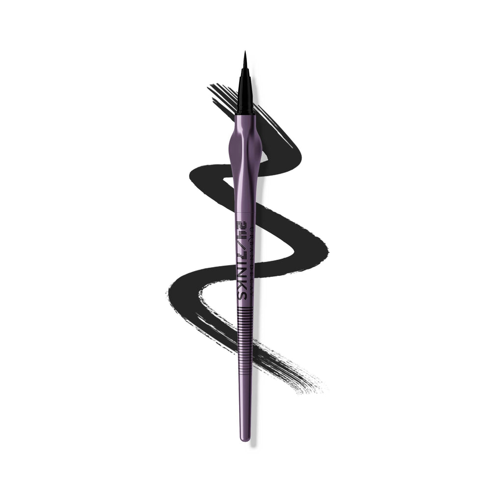 URBAN DECAY 24/7 Inks Zero matte black bottle close-up shows precise color for clean lines