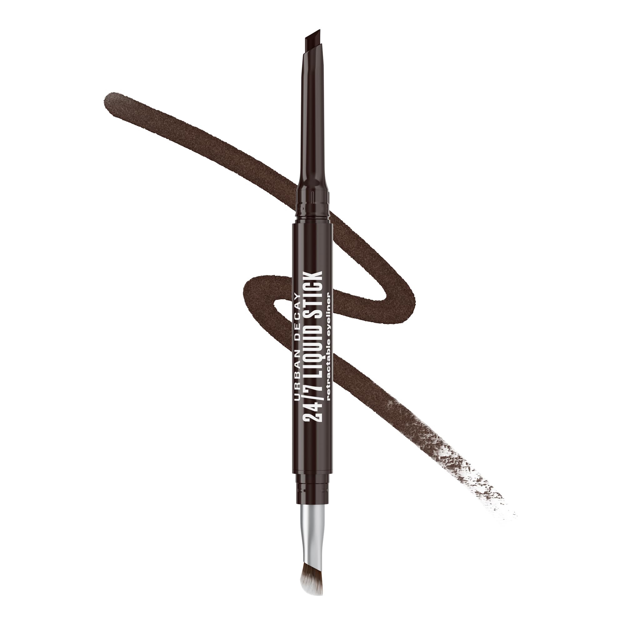 Urban Decay 24/7 Liquid Stick Brown Noise precision-tip eyeliner for sharp, long-lasting lines.