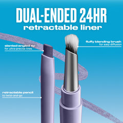 Urban Decay 24/7 Liquid Stick waterproof formula preserves color all day.