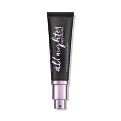 Urban Decay All Nighter primer bottle with pump for long-lasting base.