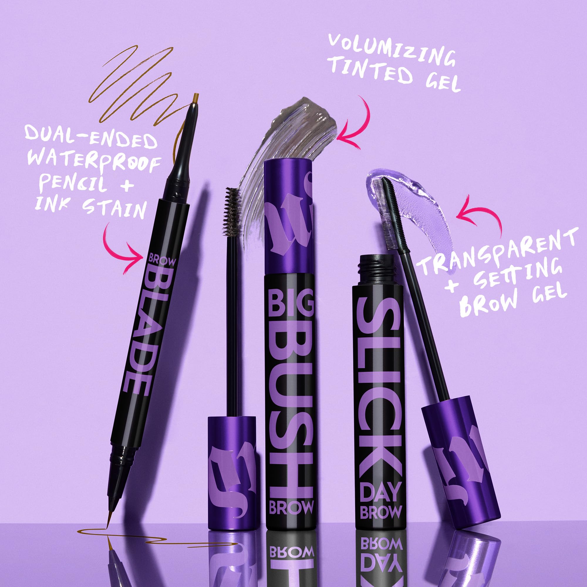 Urban Decay Brow Blade with All Nighter setting spray for sealed, lasting wear