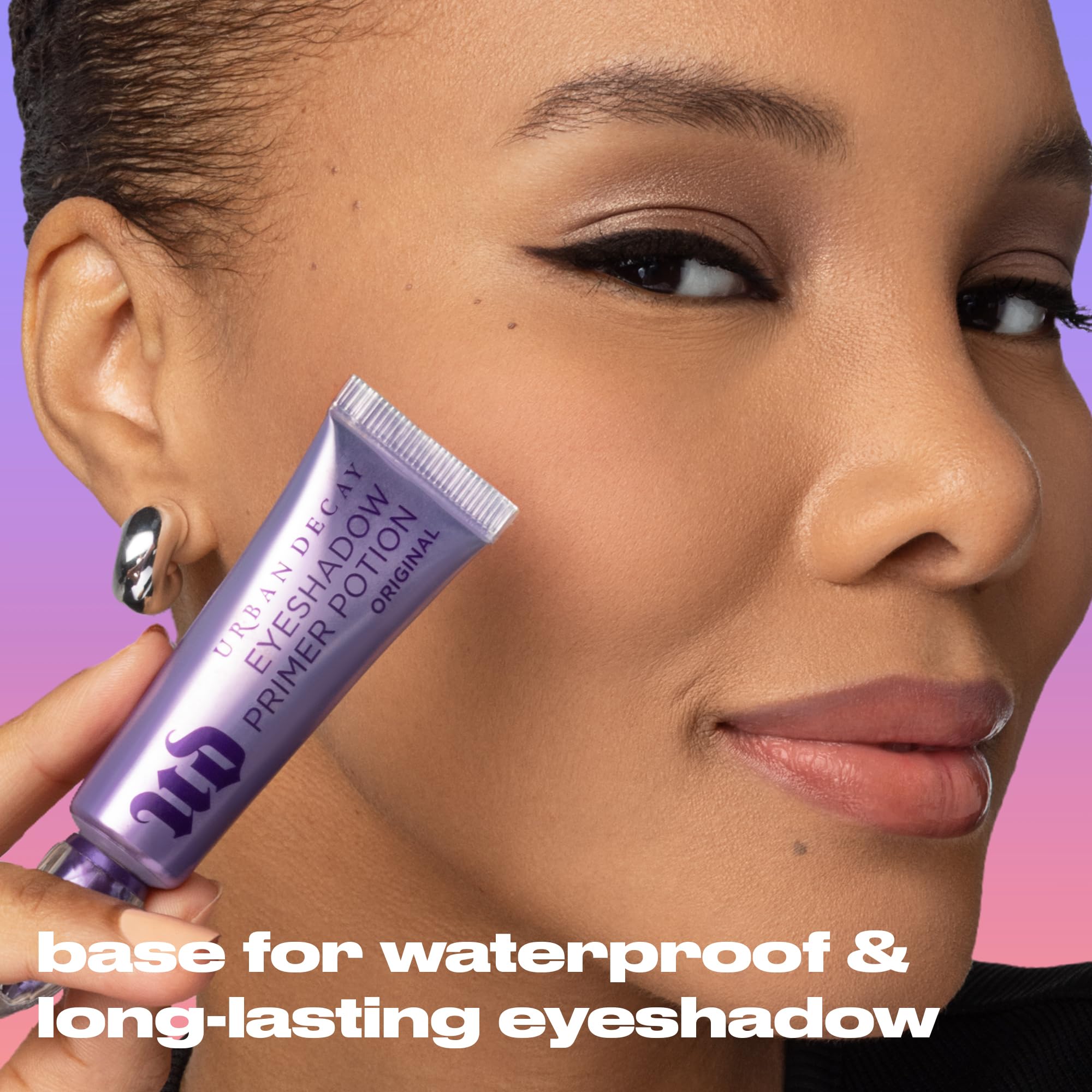 Urban Decay Shimmer Primer enhances metallic and glitter shadows with depth