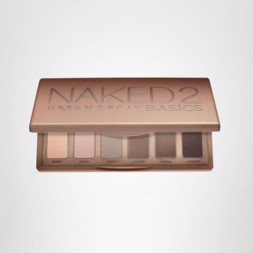 URBAN DECAY Naked2 Basics compact in-use pose, ideal travel palette for everyday looks