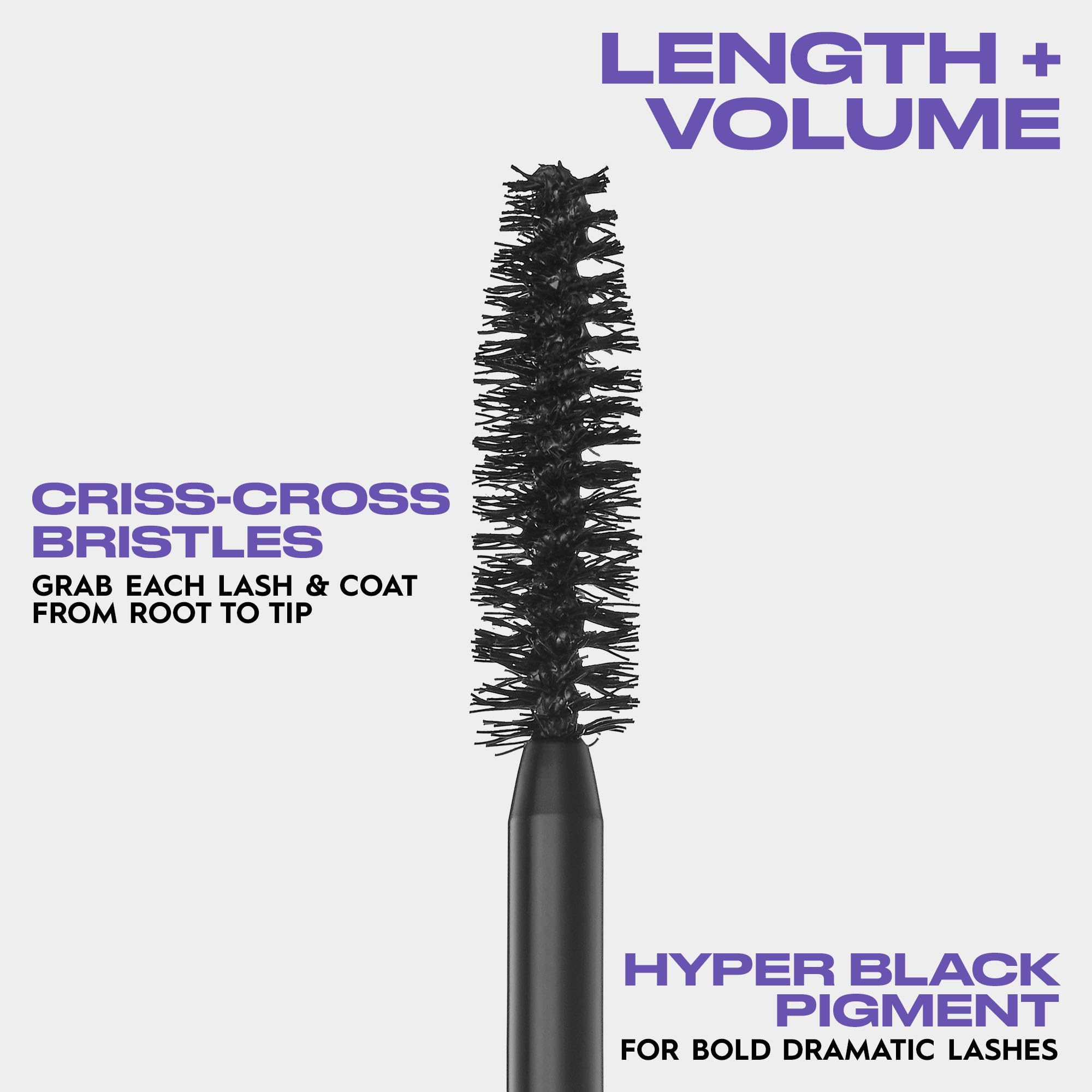 Urban Decay Perversion applied lashes show full, defined lashes.