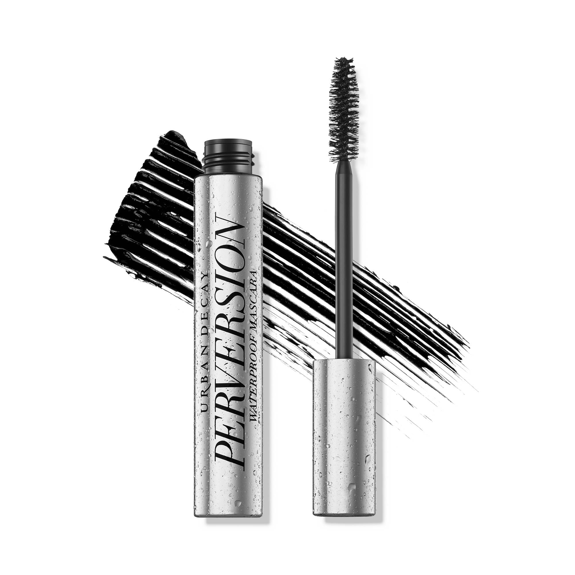 Urban Decay Perversion mascara bottle with deep black pigment for bold looks.