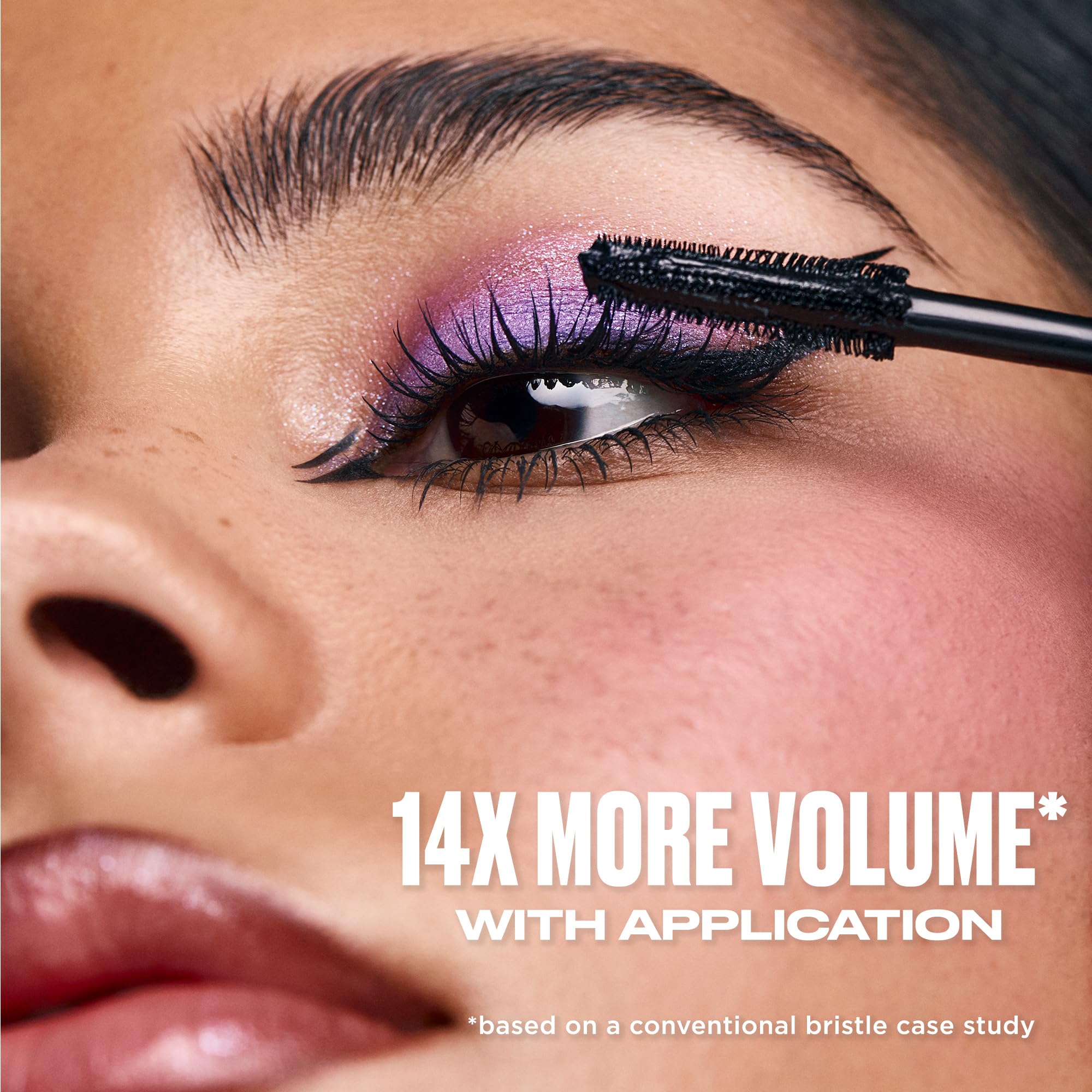 Urban Decay Tube Job Lash 14x volume impact on defined lashes.