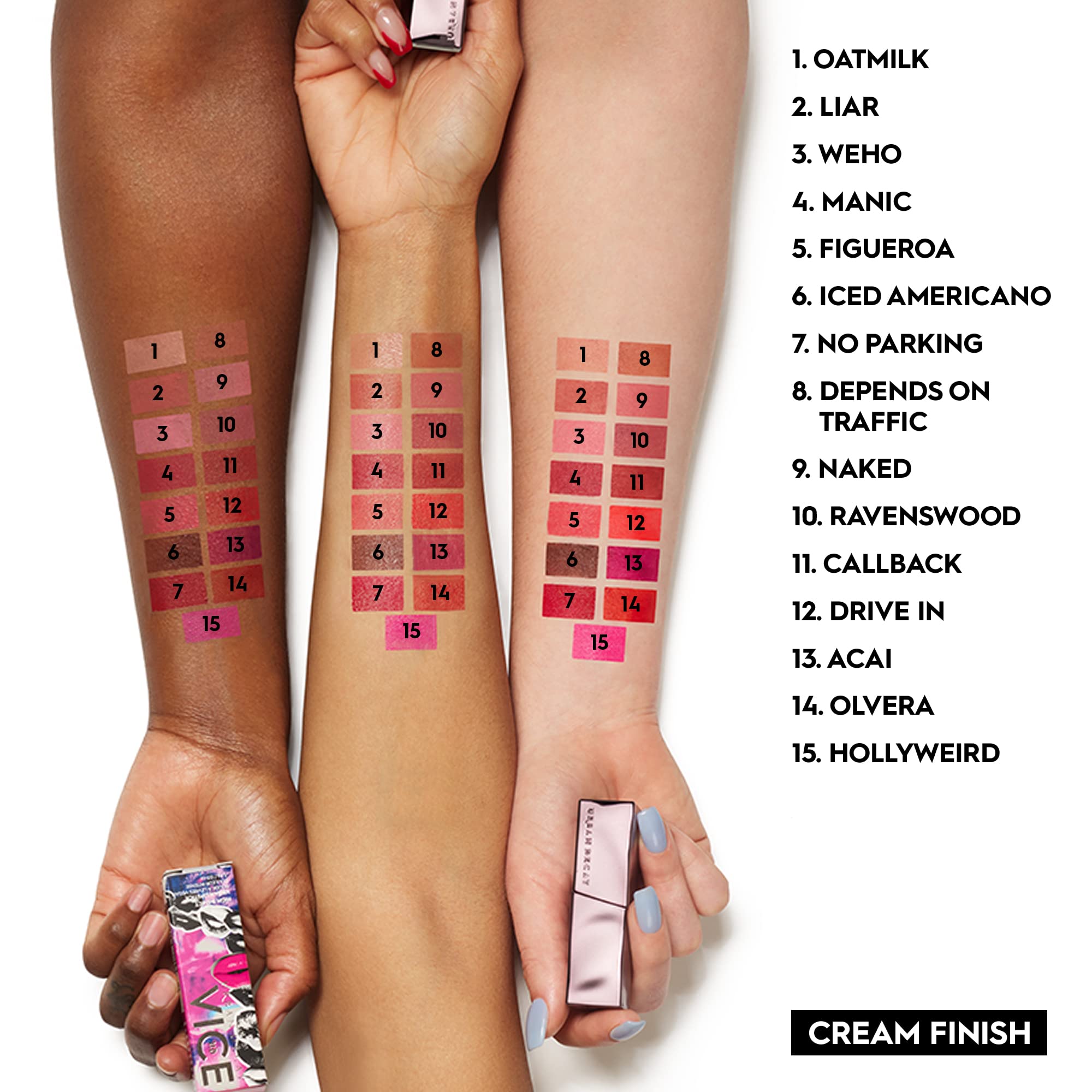 URBAN DECAY Vice Hydrating Lipstick envase portátil para retoques.