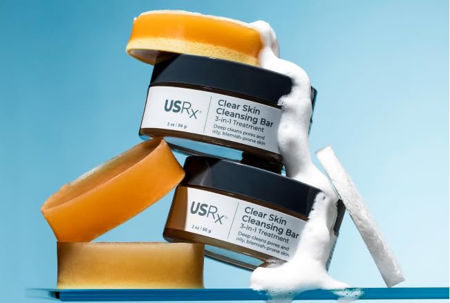 Eucalyptus leaf oil scent from Urban Skin Rx bar for a spa-like cleansing ritual.