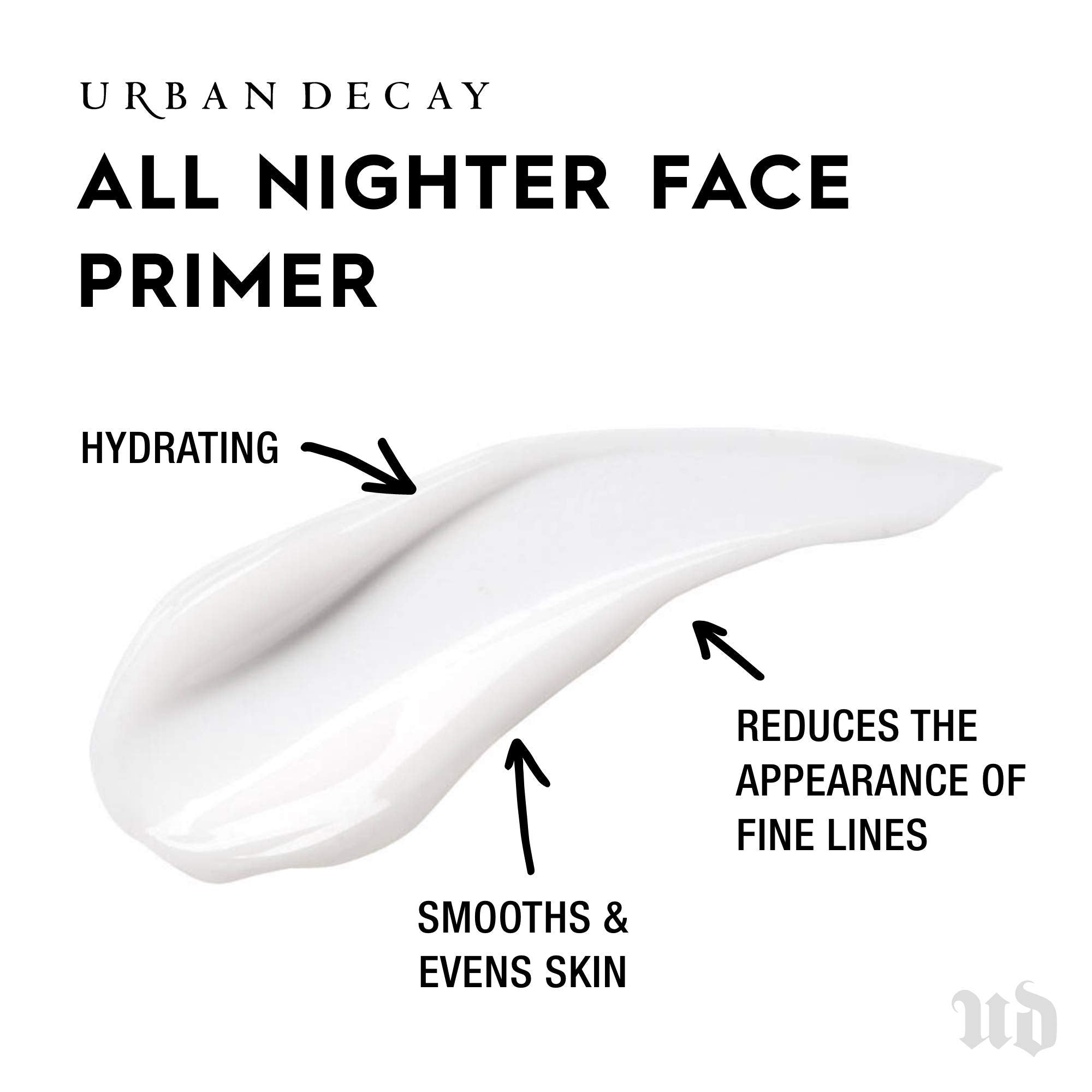 URBAN DECAY All Nighter primer, textura ligera, sensación suave al aplicar