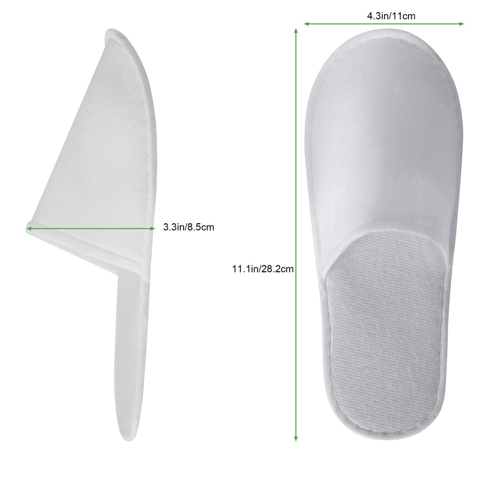 UrbanRoots white spa slippers suitable for travel, hotels, or nail salons.