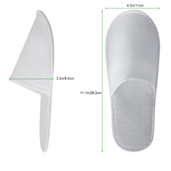 UrbanRoots white spa slippers suitable for travel, hotels, or nail salons.
