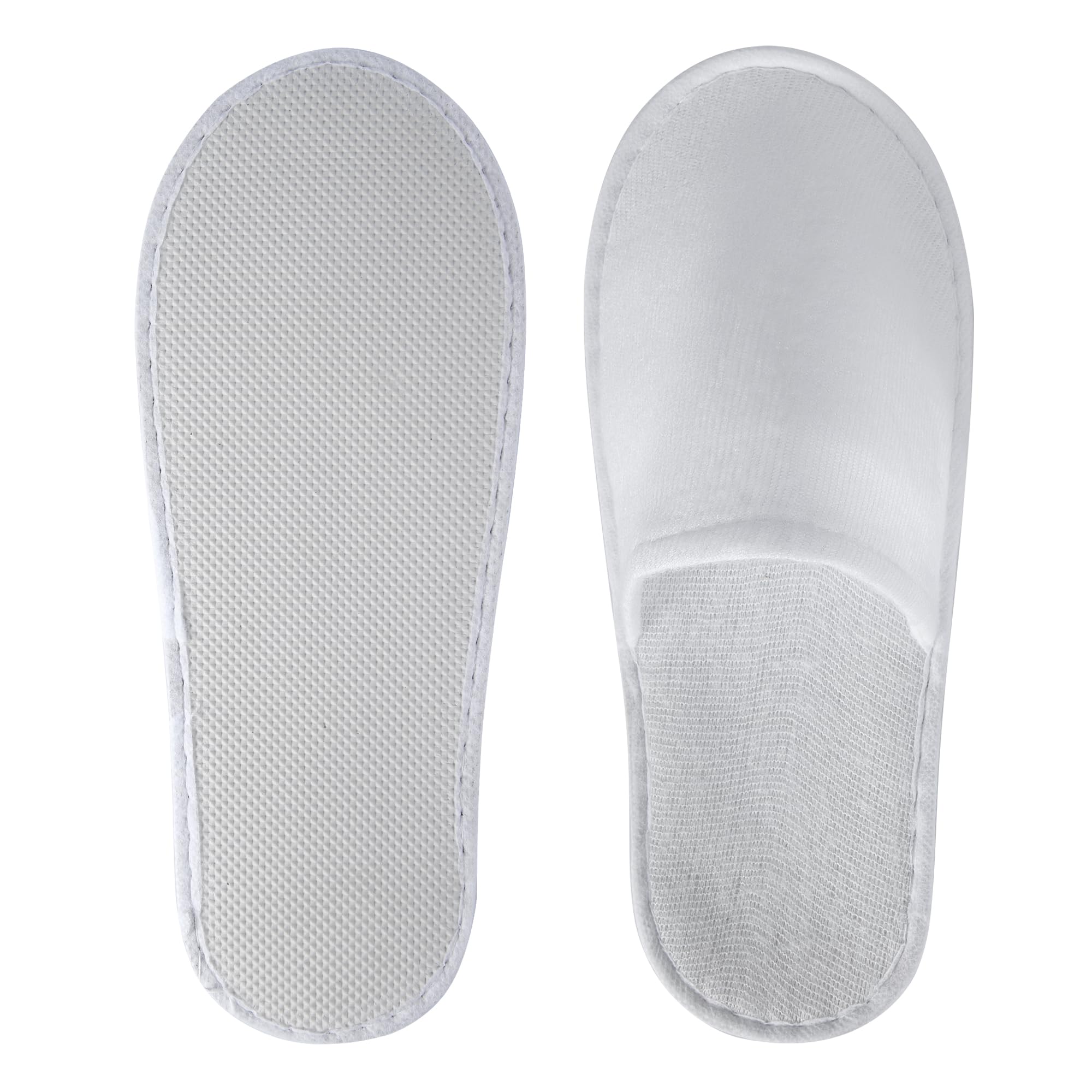 UrbanRoots white disposable slippers with customizable options for special occasions.