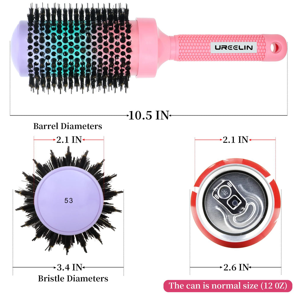 UREELIN round brush ionic ceramic barrel delivers frizz control